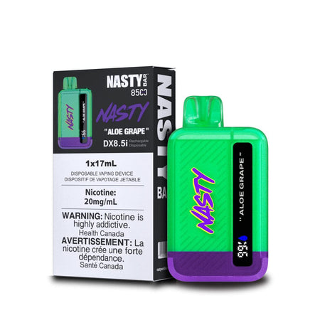 Nasty Bar 8500 Aloe Grape Disposable Vape Pen Disposable Nasty
