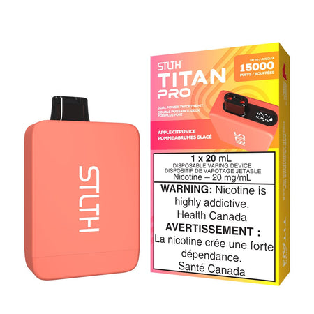 STLTH Titan Pro Apple Citrus Ice Disposable Vape Disposable STLTH