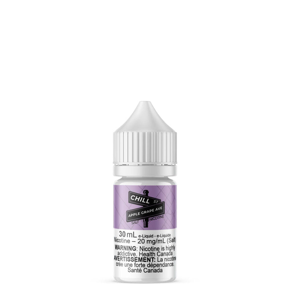 Chill Street Apple Grape Avenue Salt Nic E Liquid E-Liquid Chill St. 30mL 10mg/mL