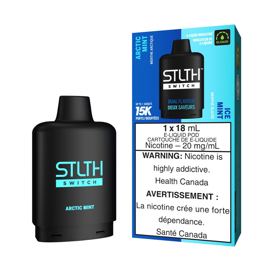 STLTH Switch Arctic Mint and Ice Mint Disposable Vape Pod Disposable STLTH