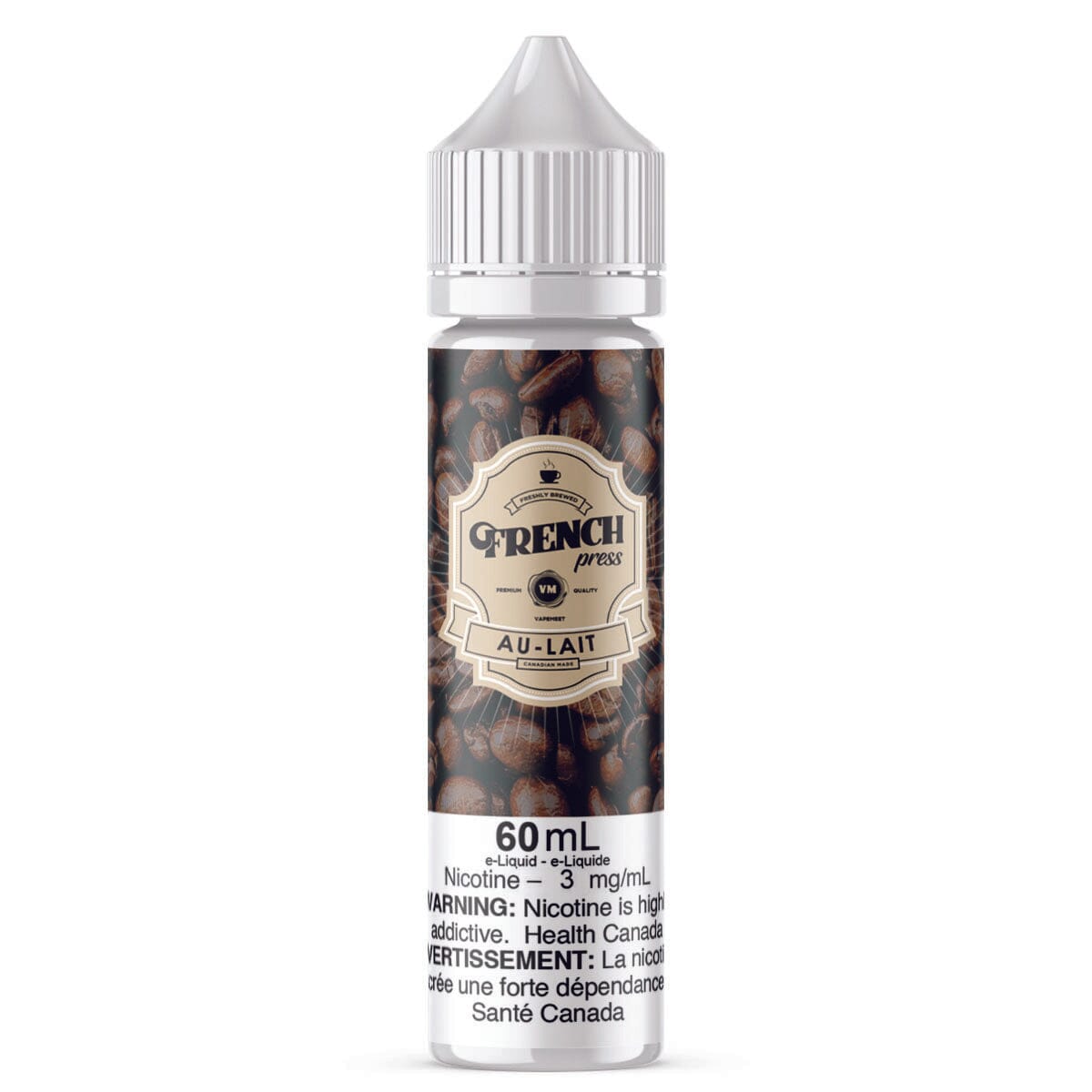 French Press Au-Lait E Liquid E-Liquid French Press 60mL 3mg/mL