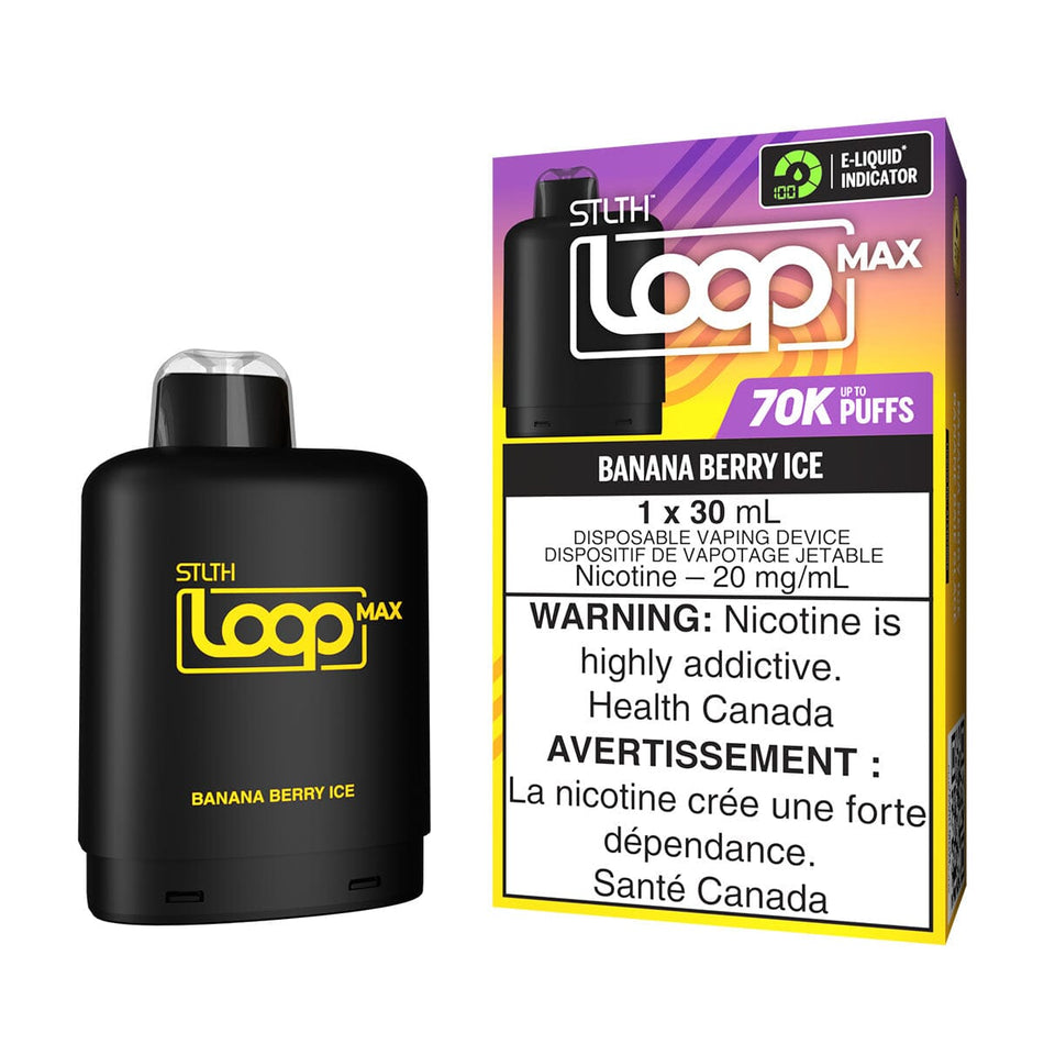 STLTH Loop MAX Banana Berry Ice Disposable Vape Pod Disposable STLTH