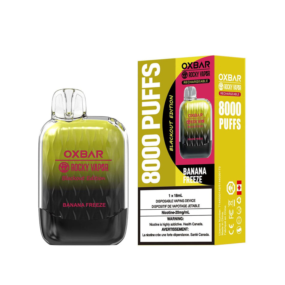 Oxbar G8000 Banana Freeze Disposable Vape Pen Disposable Oxbar