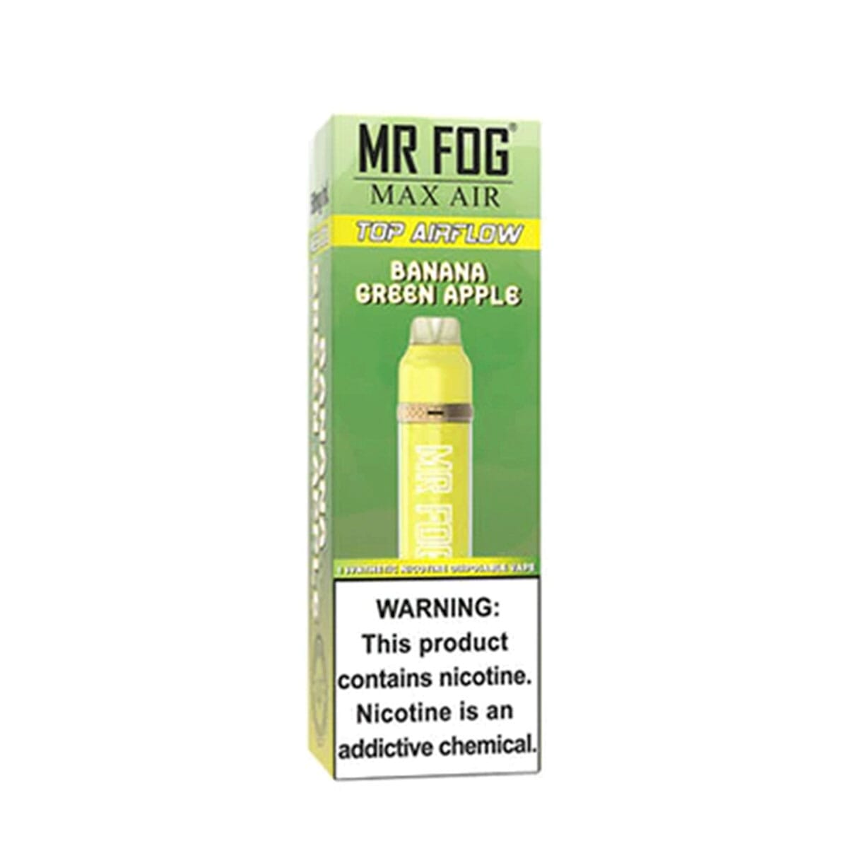 Mr. Fog Max Air Banana Green Apple Disposable Vape Pen Disposable Mr. Fog Max Air