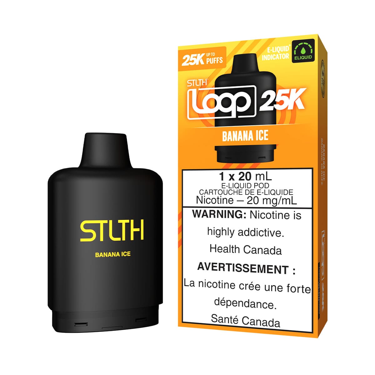 STLTH Loop 25K Banana Ice Disposable Vape Pod Disposable STLTH