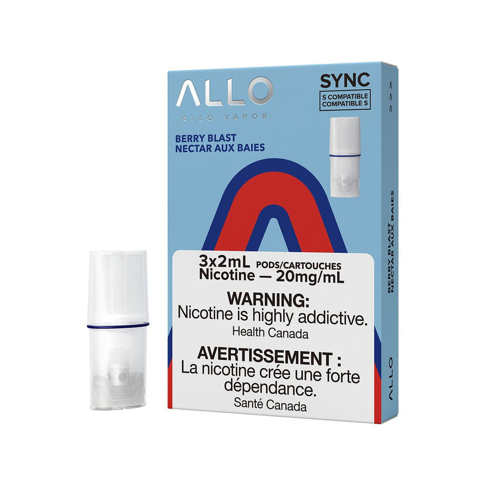 STLTH Compatible Allo Sync Berry Blast Vape Pods Pre-filled Pod Allo Sync