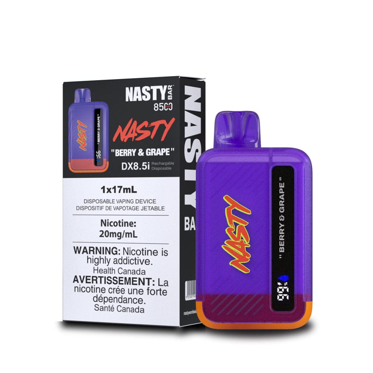 Nasty Bar 8500 Berry Grape Disposable Vape Pen Disposable Nasty