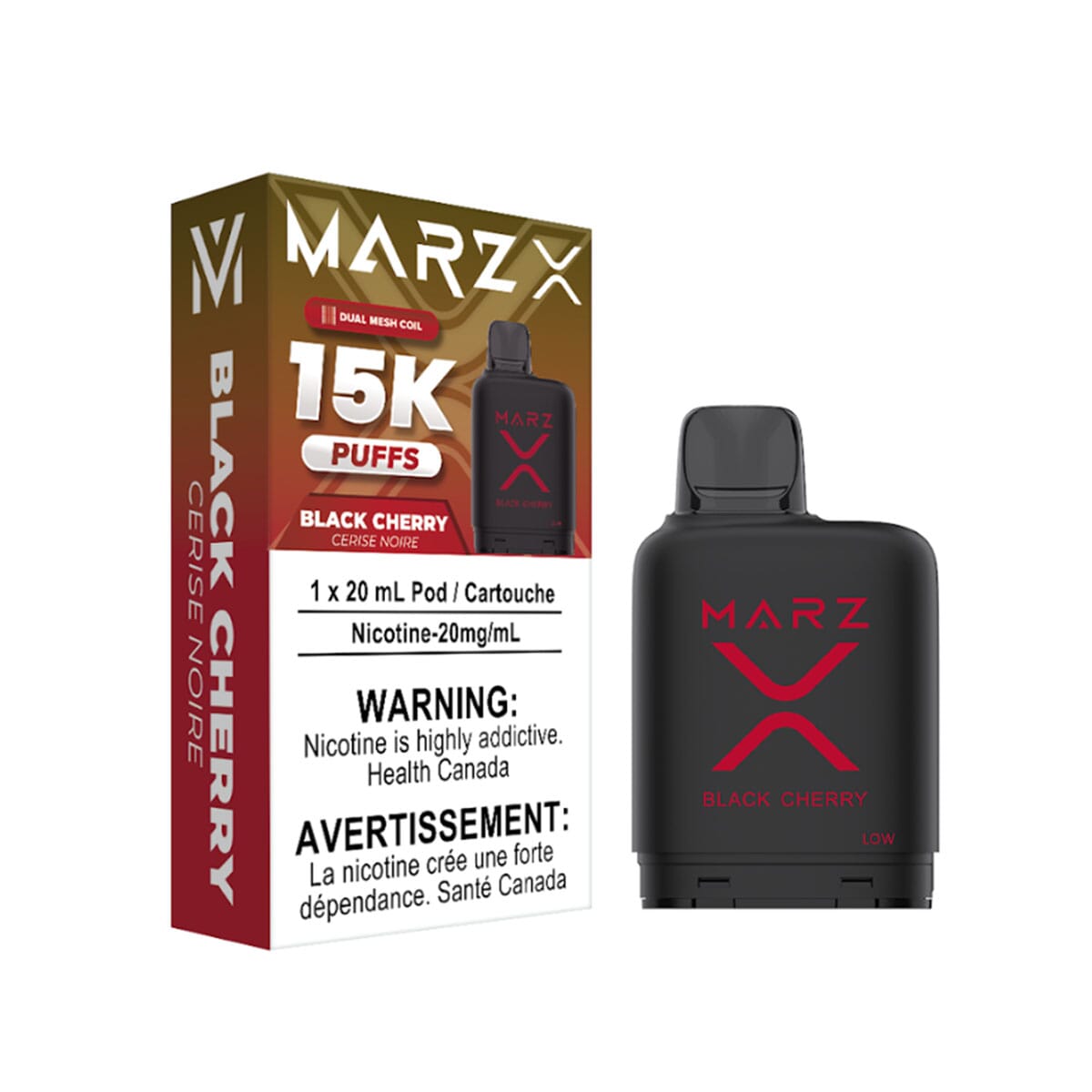 Marz X 15K Black Cherry Disposable Pod Disposable Marz