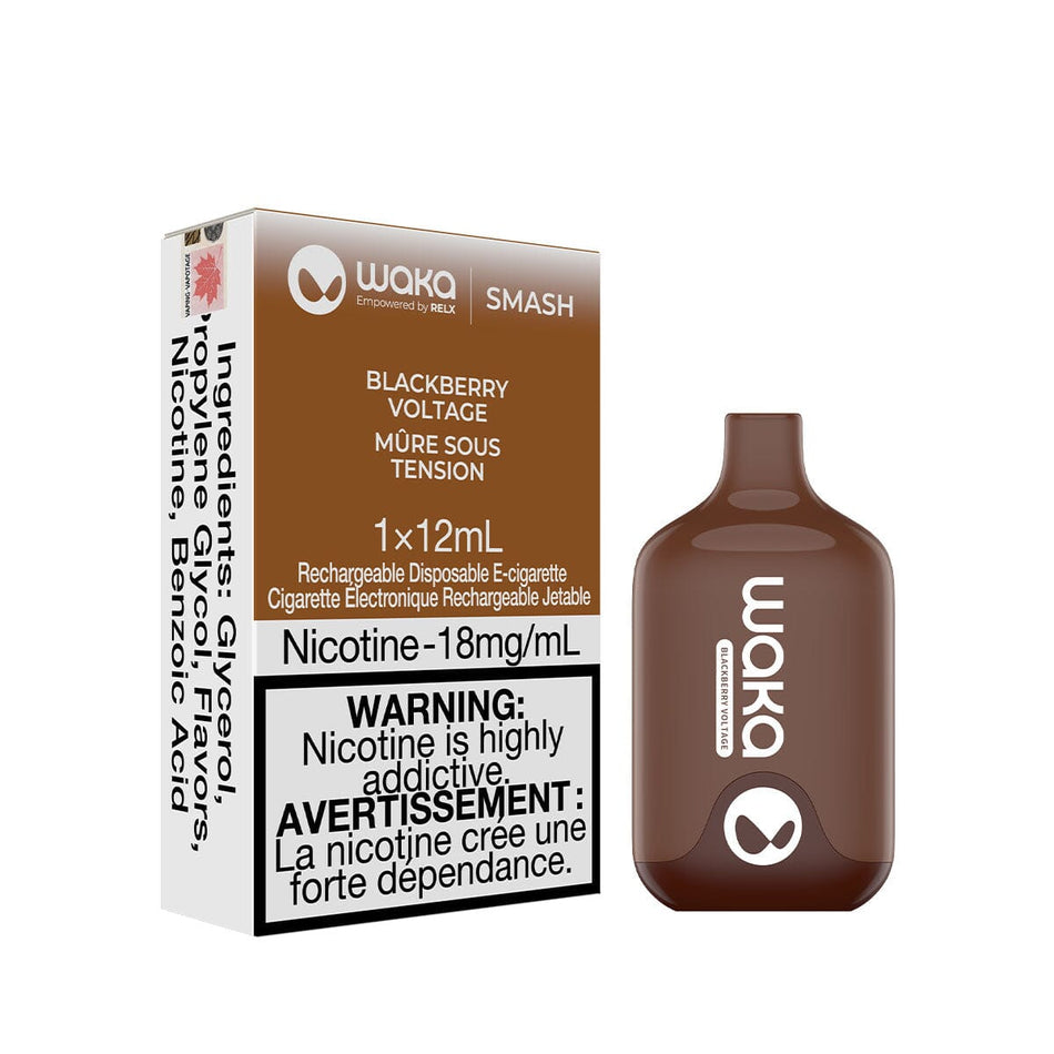 Waka Smash Blackberry Voltage Disposable Vape Disposable Waka
