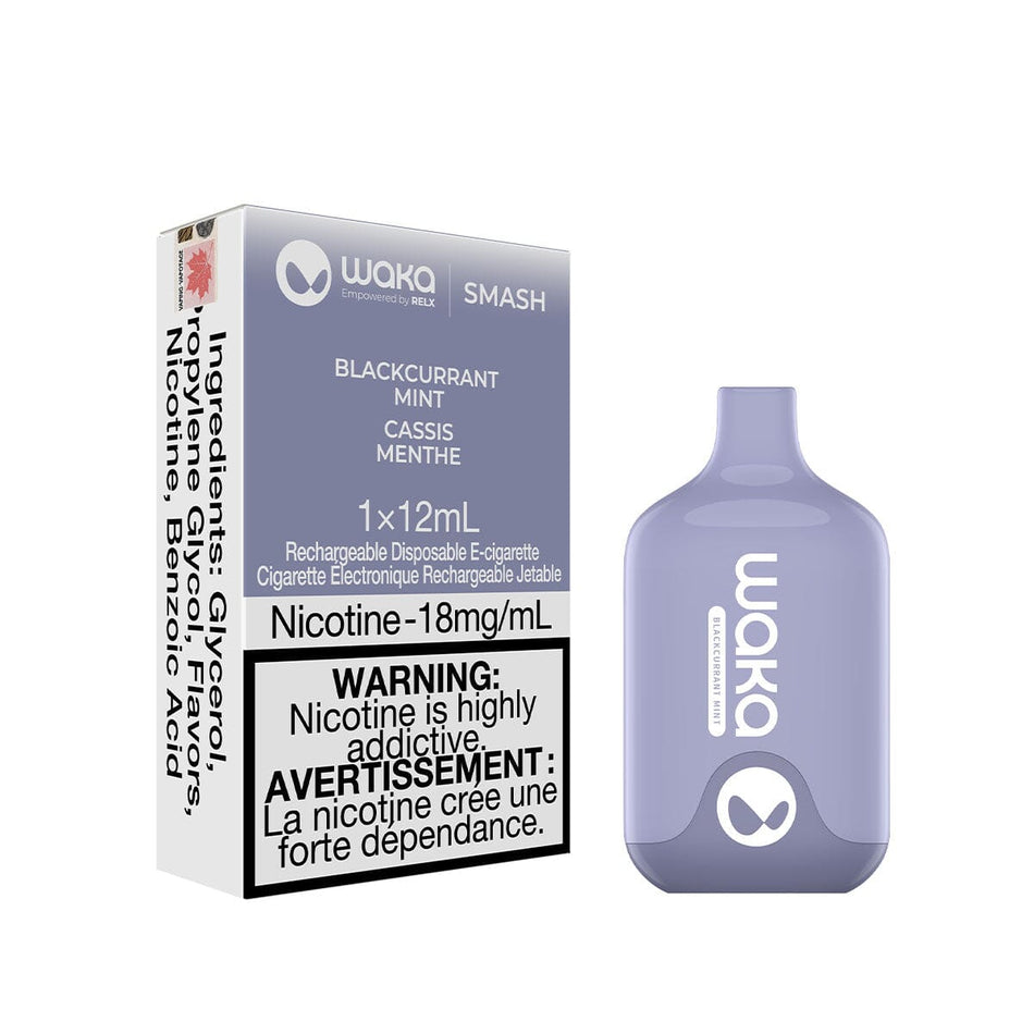 Waka Smash Blackcurrant Mint Disposable Vape Disposable Waka