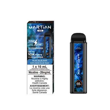 Marz Martian 10K Blast Blue Razz Disposable Vape Pen Disposable Marz