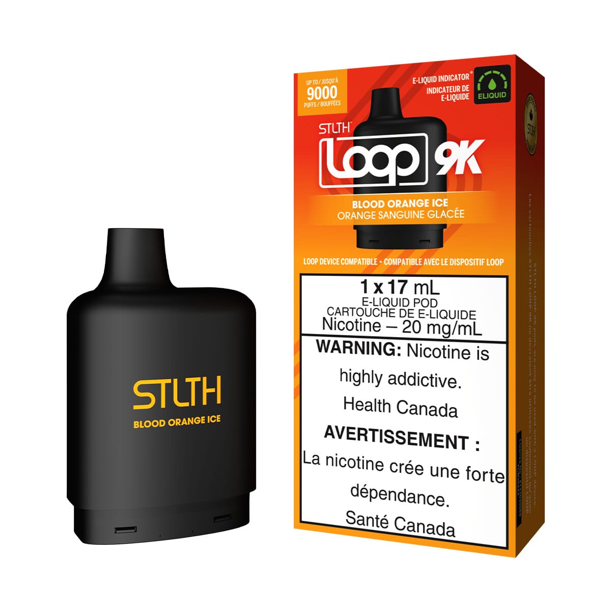 STLTH Loop 2 Blood Orange Ice Disposable Vape Pod Disposable Loop 2