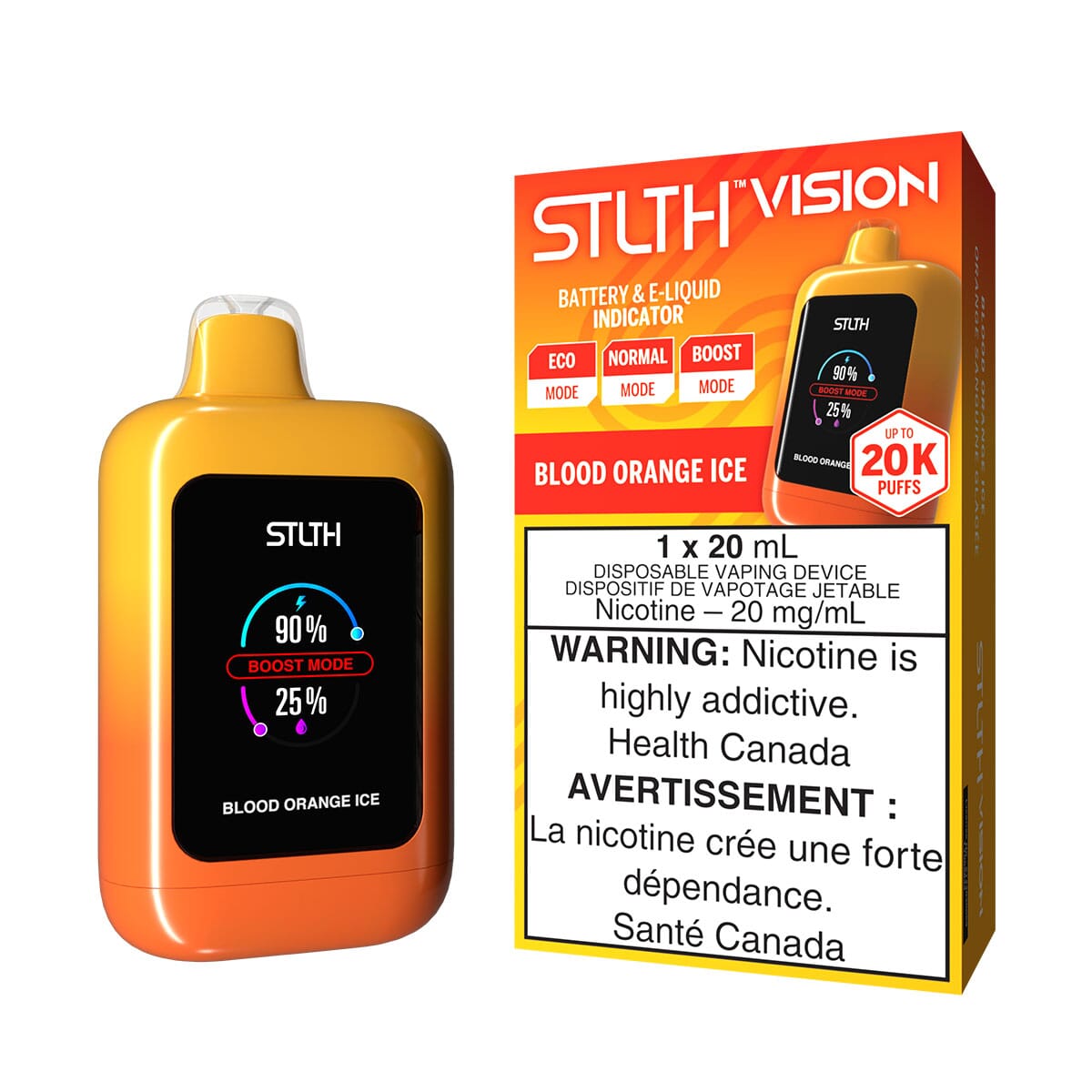 STLTH Vision Blood Orange Ice Disposable Vape Disposable STLTH