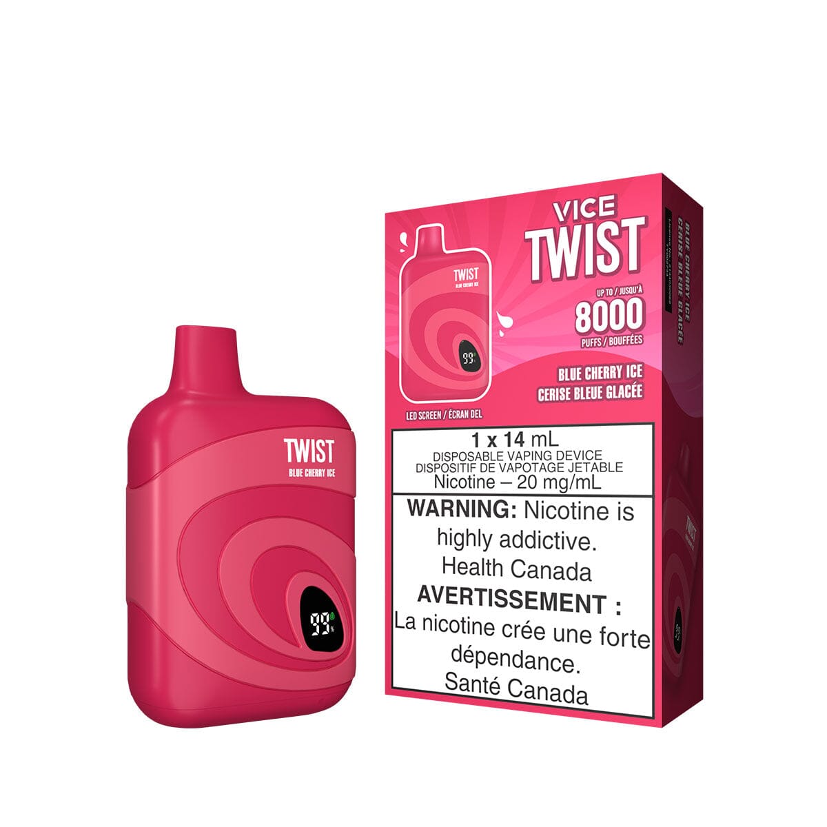 Vice Twist Blue Cherry Ice Disposable Vape Pen | VapeMeet