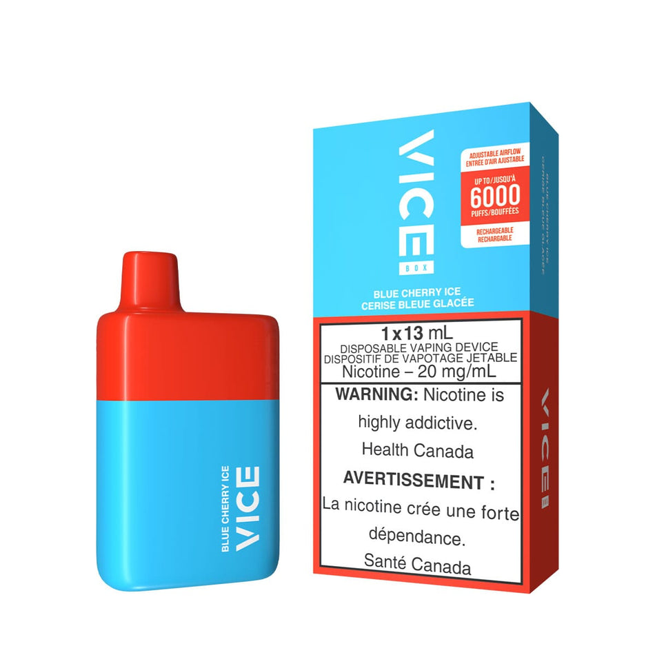 Vice Box Blue Cherry Ice Disposable Vape Pen Disposable Vice Box