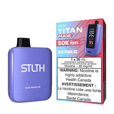 STLTH Titan Max Blue Peach Ice Disposable Vape Disposable STLTH