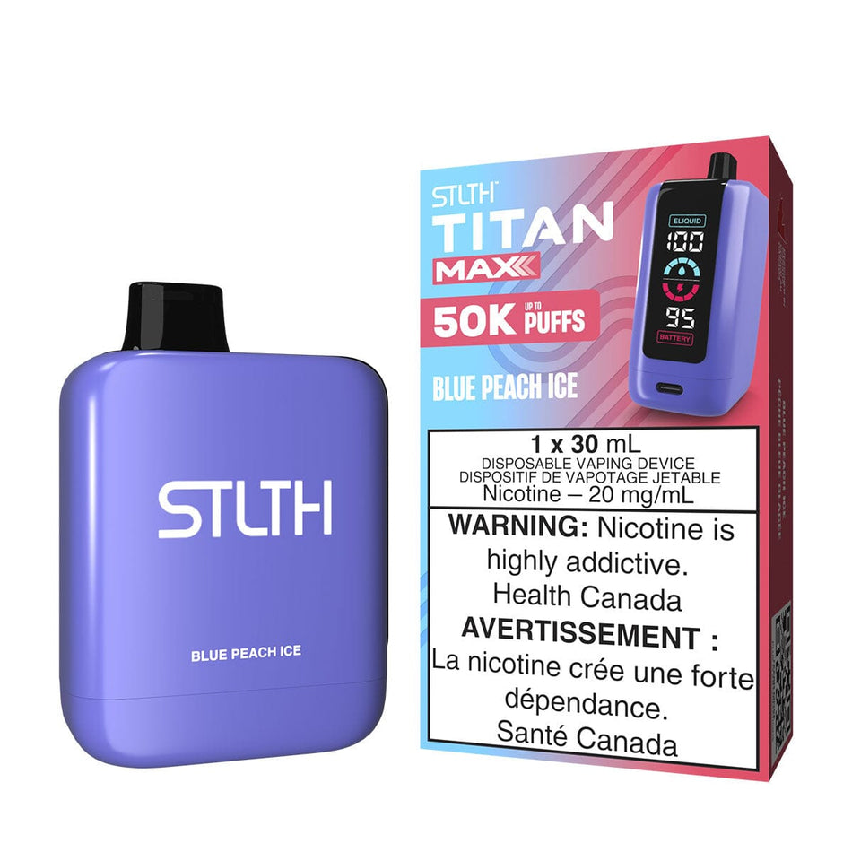 STLTH Titan Max Blue Peach Ice Disposable Vape Disposable STLTH