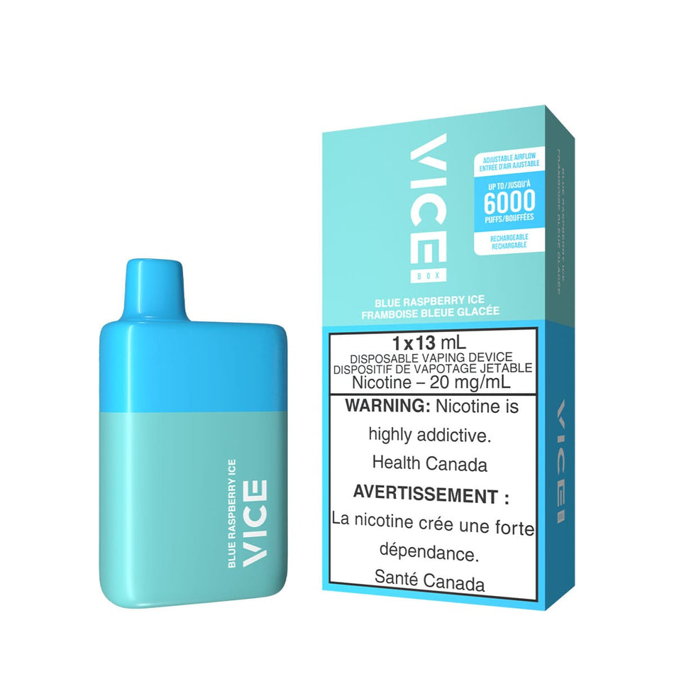 Vice Box Blue Raspberry Ice Disposable Vape Pen Disposable Vice Box