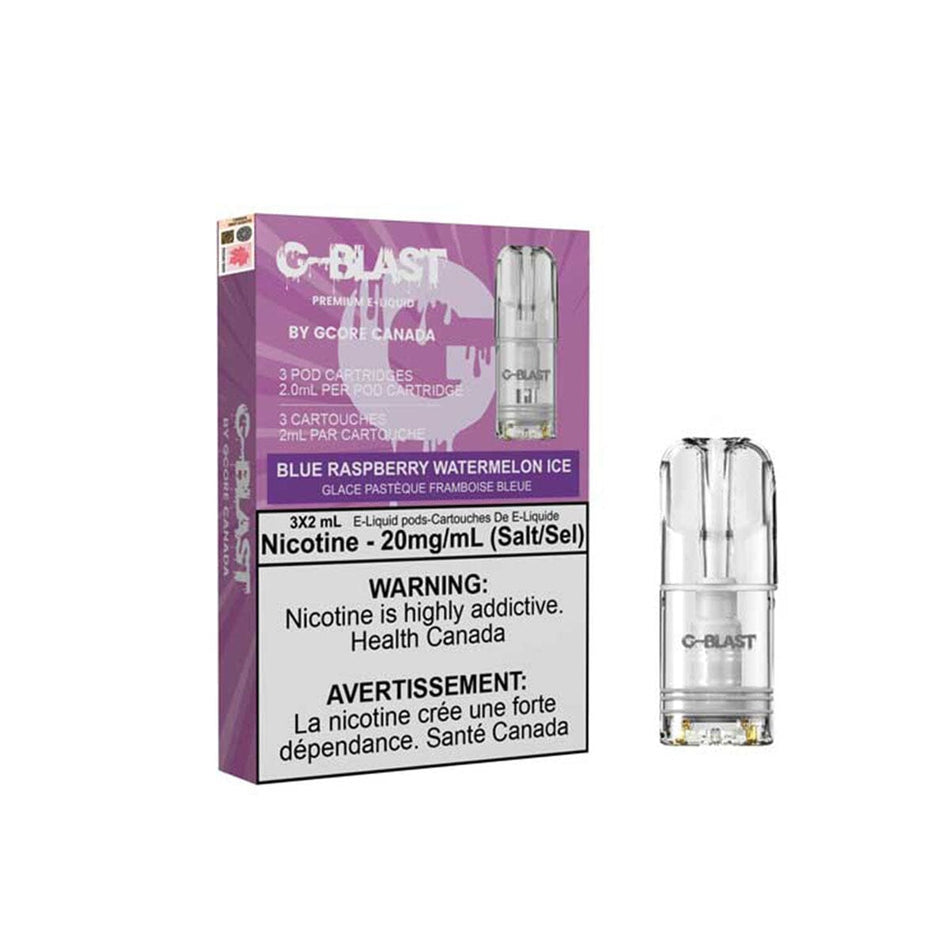Stlth Compatible G-Blast Blue Raspberry Watermelon Ice Vape Pods Pre-filled Pod Gcore