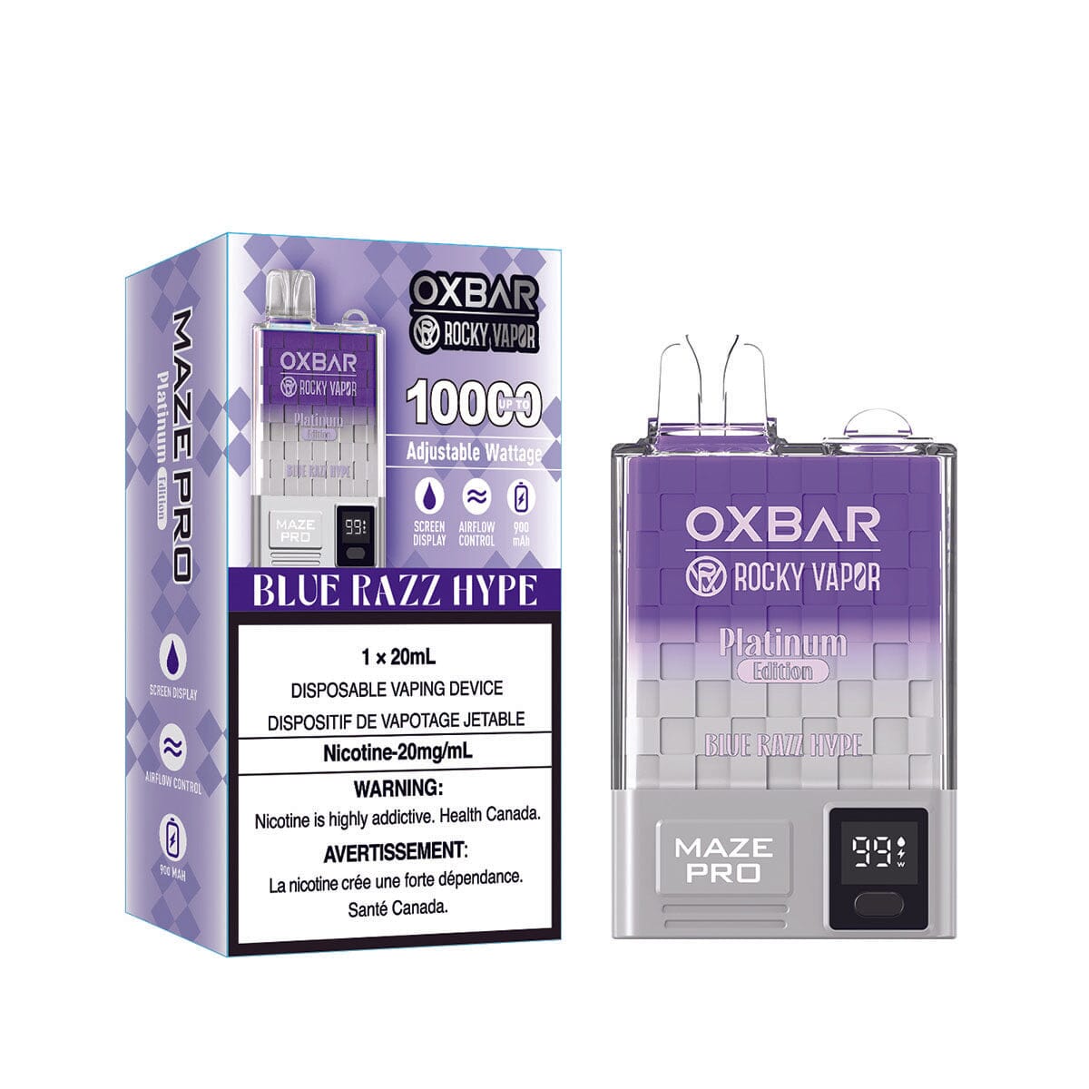 Oxbar Maze Pro Blue Razz Hype Disposable Vape Pen Disposable Oxbar