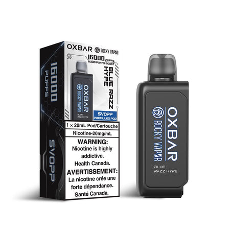 Svopp Rocky Vapor Oxbar Blue Razz Hype Disposable Vape Pod Disposable Oxbar