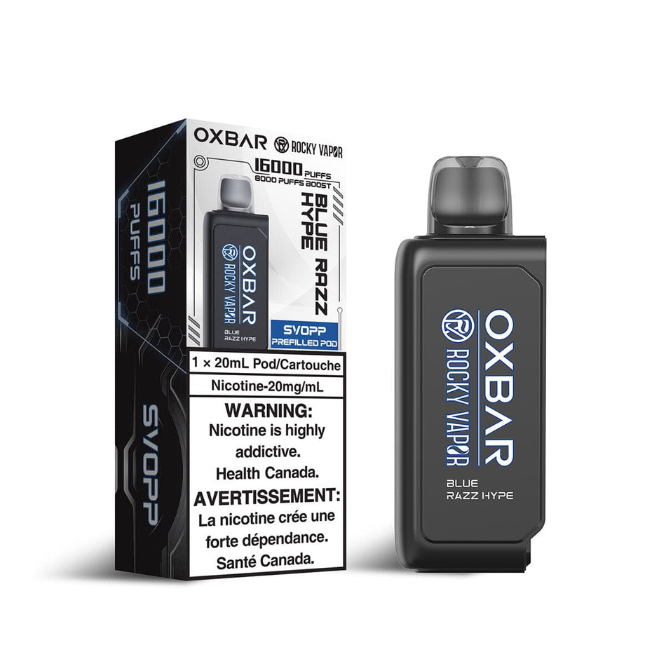 Svopp Rocky Vapor Oxbar Blue Razz Hype Disposable Vape Pod Disposable Oxbar