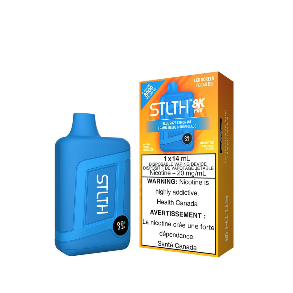 STLTH 8K Pro Blue Razz Lemon Ice Disposable Vape Pen Disposable STLTH