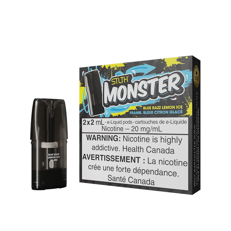 STLTH Monster Blue Razz Lemon Ice Vape Pods Pre-filled Pod STLTH