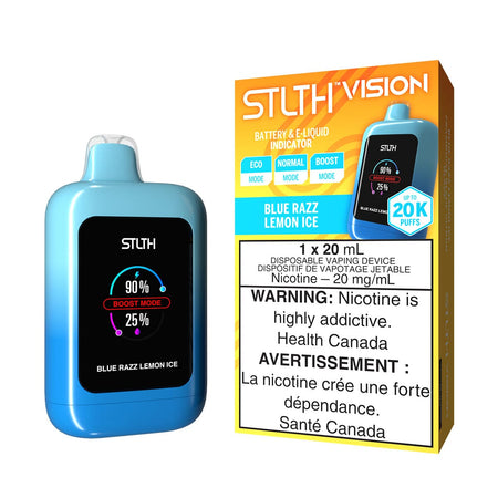 STLTH Vision Blue Razz Lemon Ice Disposable Vape Disposable STLTH