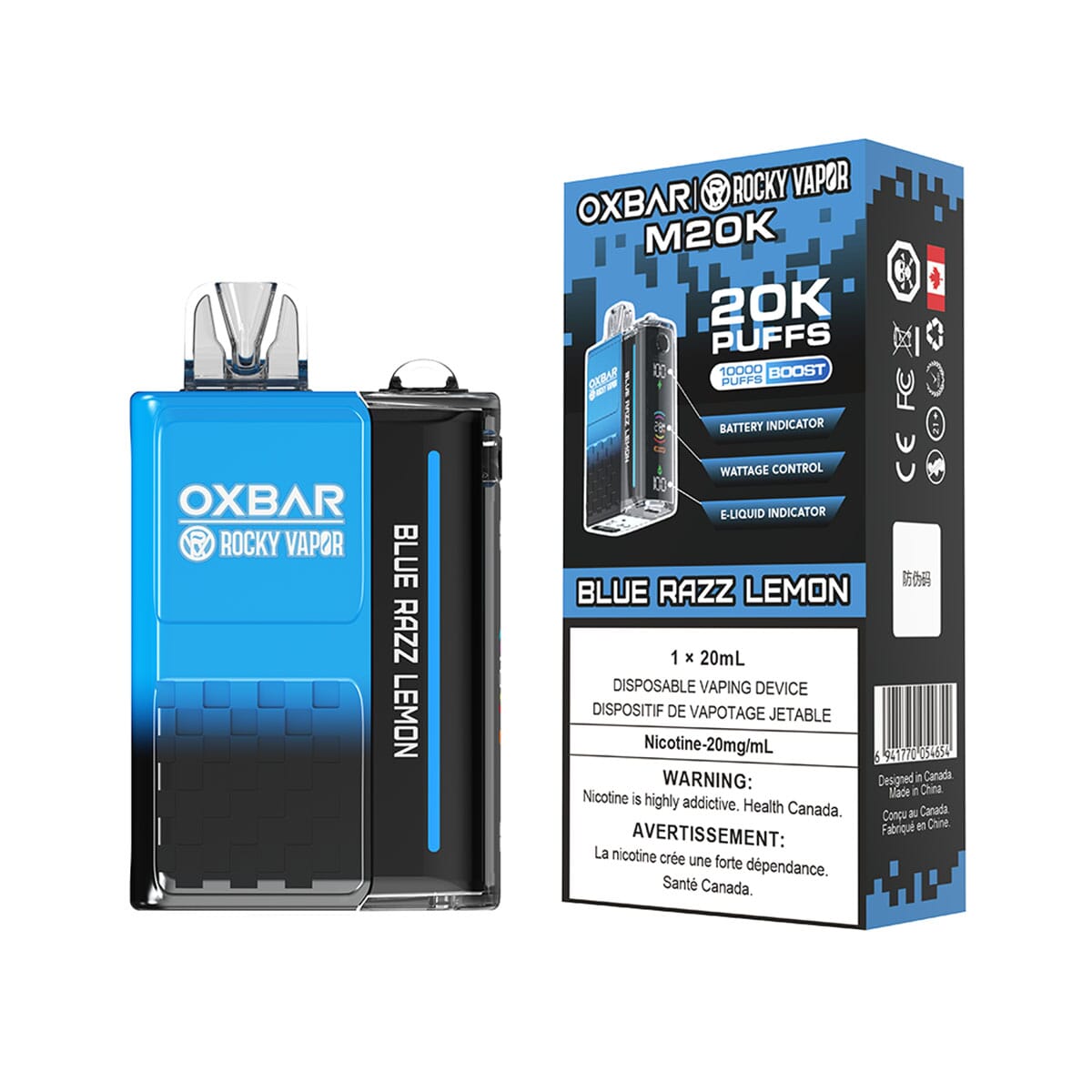 blue razz lemon vape Oxbar M20K Blue Razz Lemon Disposable Vape