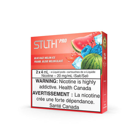 STLTH Pro Blue Razz Melon Ice Vape Pods Pre-Filled Pod STLTH