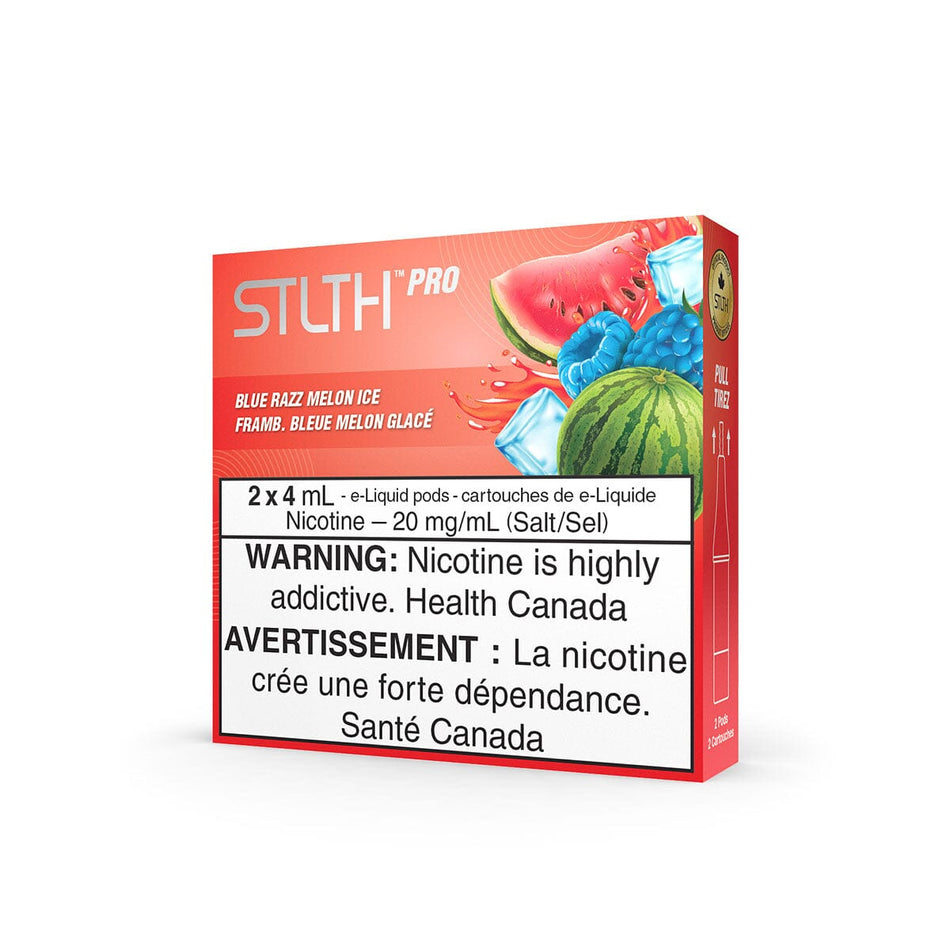 STLTH Pro Blue Razz Melon Ice Vape Pods Pre-Filled Pod STLTH
