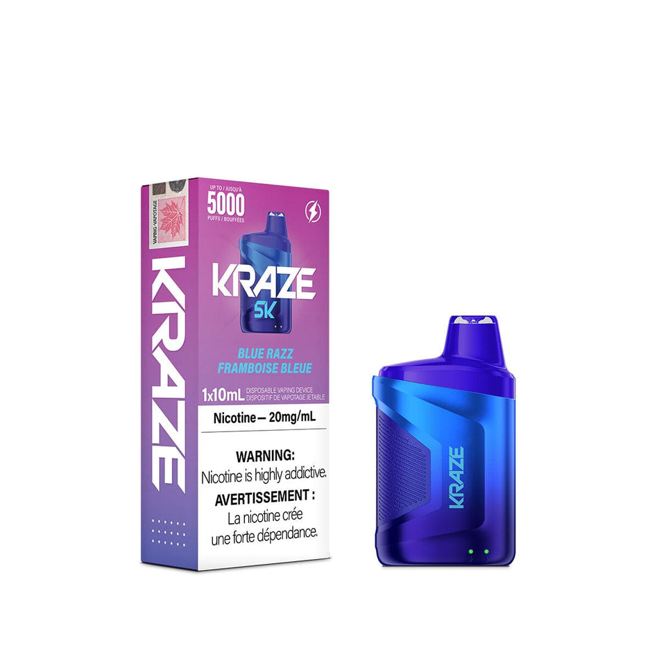 Kraze 5000 Blue Razz Disposable Vape Pen Disposable Kraze