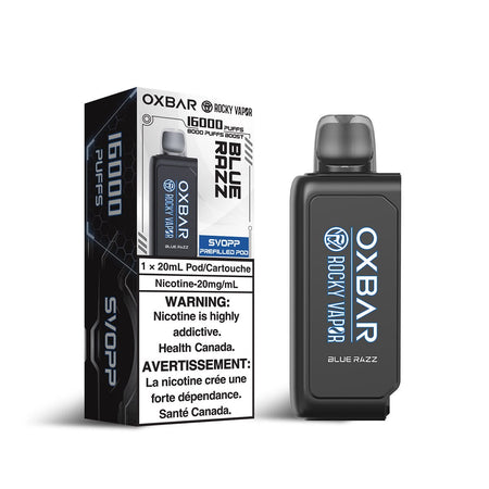 Svopp Rocky Vapor Oxbar Blue Razz Disposable Vape Pod Disposable Oxbar