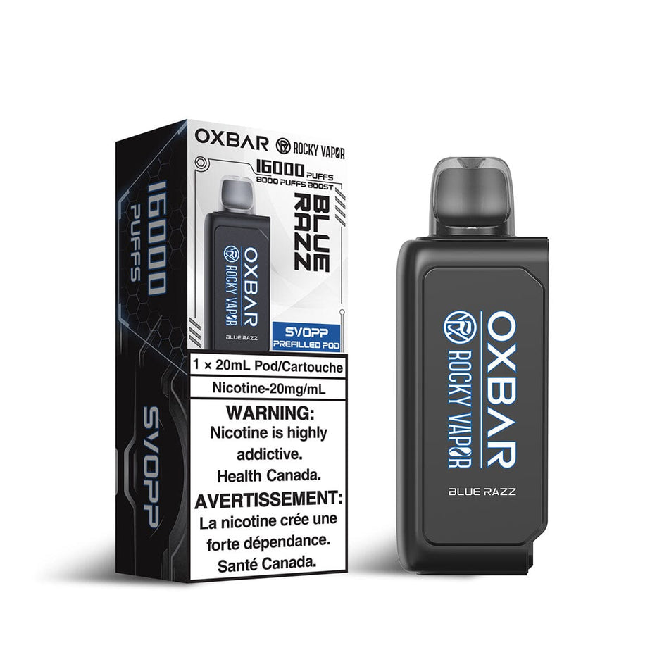 Svopp Rocky Vapor Oxbar Blue Razz Disposable Vape Pod Disposable Oxbar