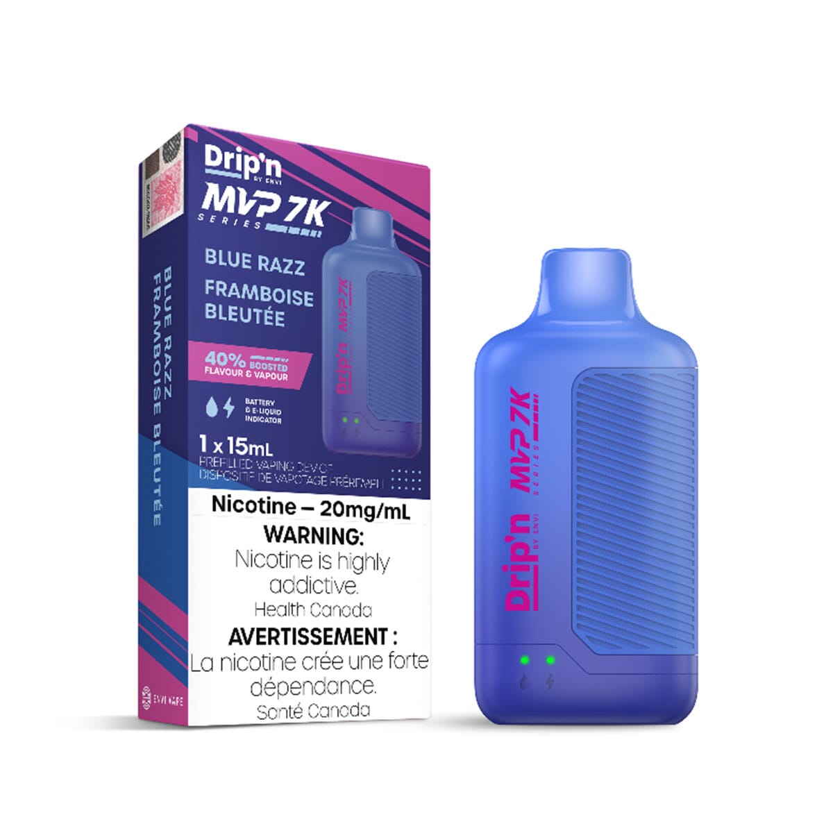 Drip'n by Envi MVP Series Blue Razz Disposable Vape Disposable Drip'n