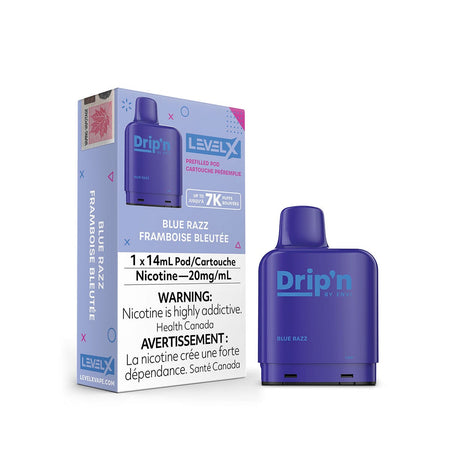 Drip'n Level X Blue Razz Disposable Vape Pod Disposable Drip'n