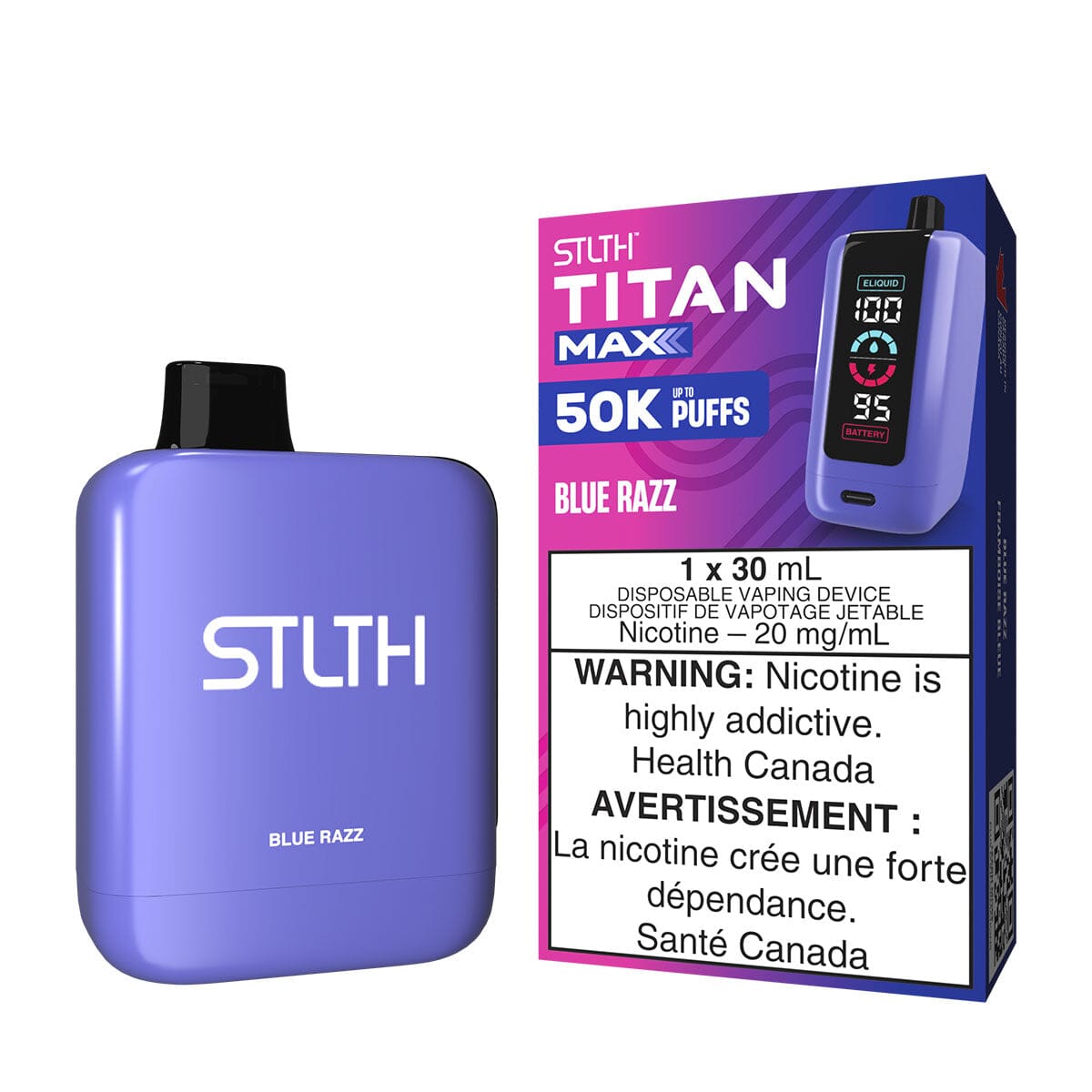 STLTH Titan Max Blue Razz Disposable Vape Disposable STLTH