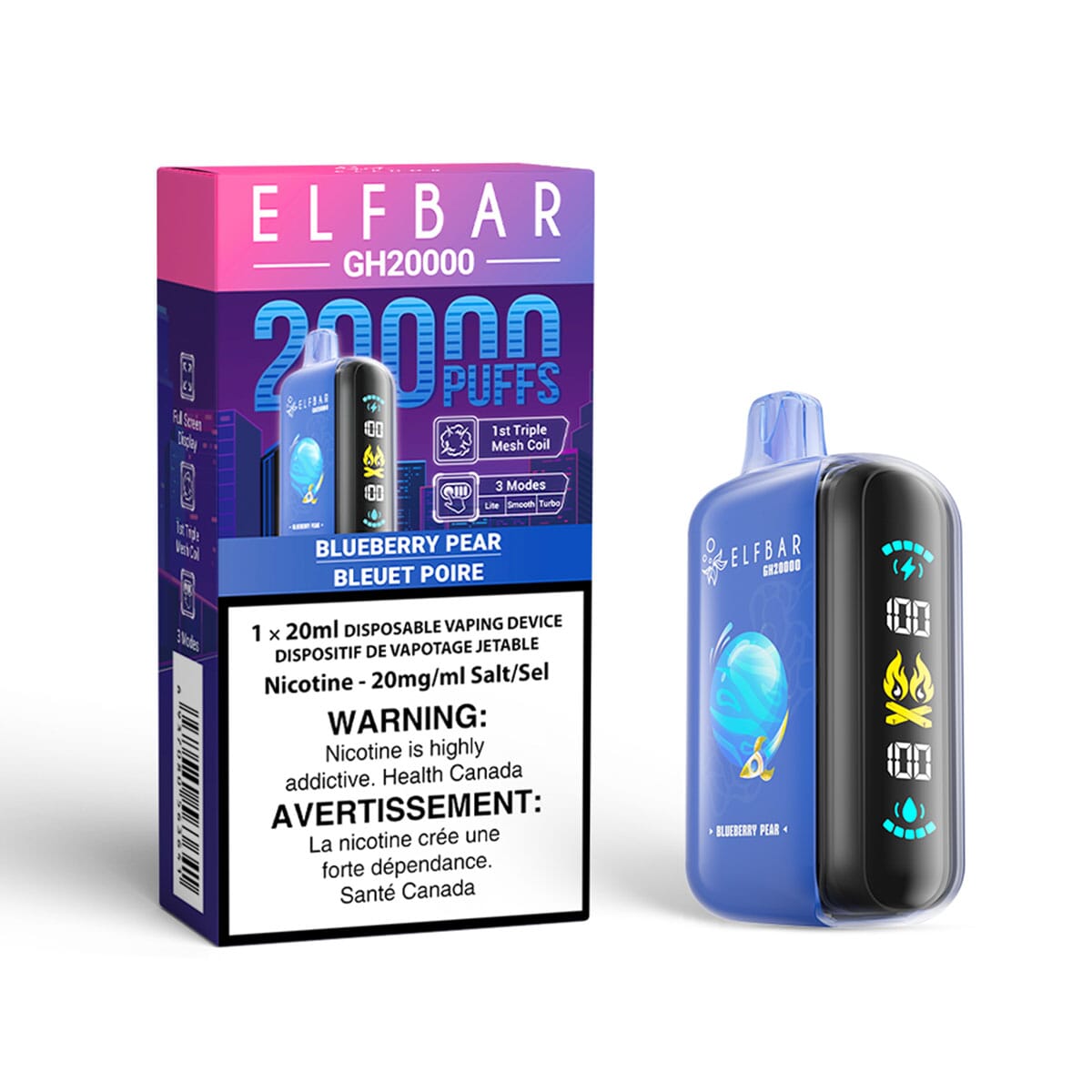 Elf Bar GH20K Blueberry Pear Disposable Vape Disposable Elf Bar