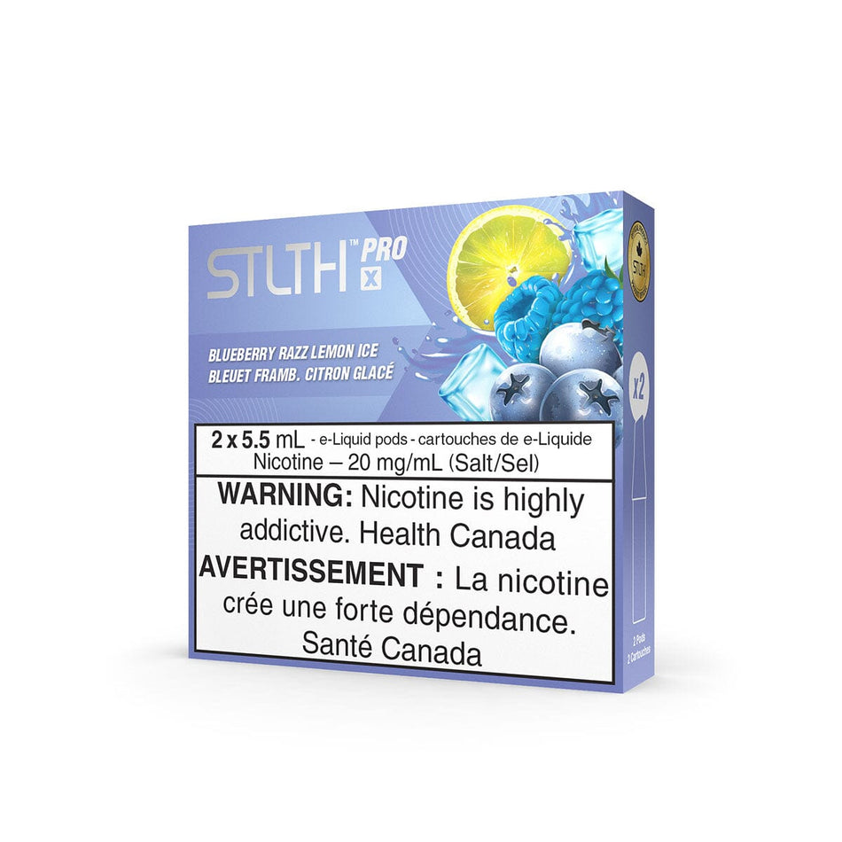 STLTH Pro X Blueberry Razz Lemon Ice Vape Pods Pre-Filled Pod STLTH