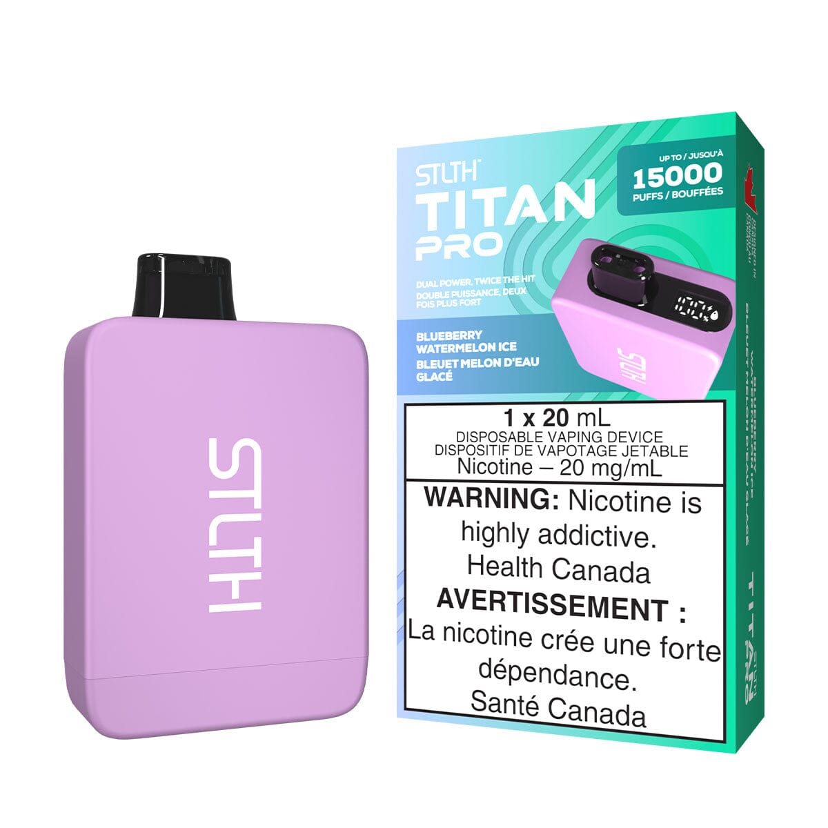 STLTH Titan Pro Blueberry Watermelon Ice Disposable Vape Disposable STLTH