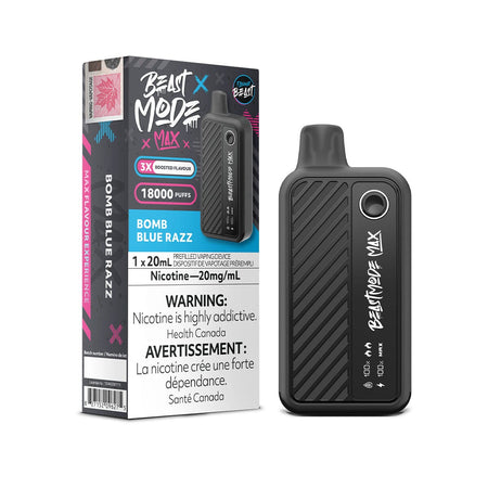 Flavour Beast Beast Mode Max Bomb Blue Razz Iced Disposable Vape Disposable Flavour Beast