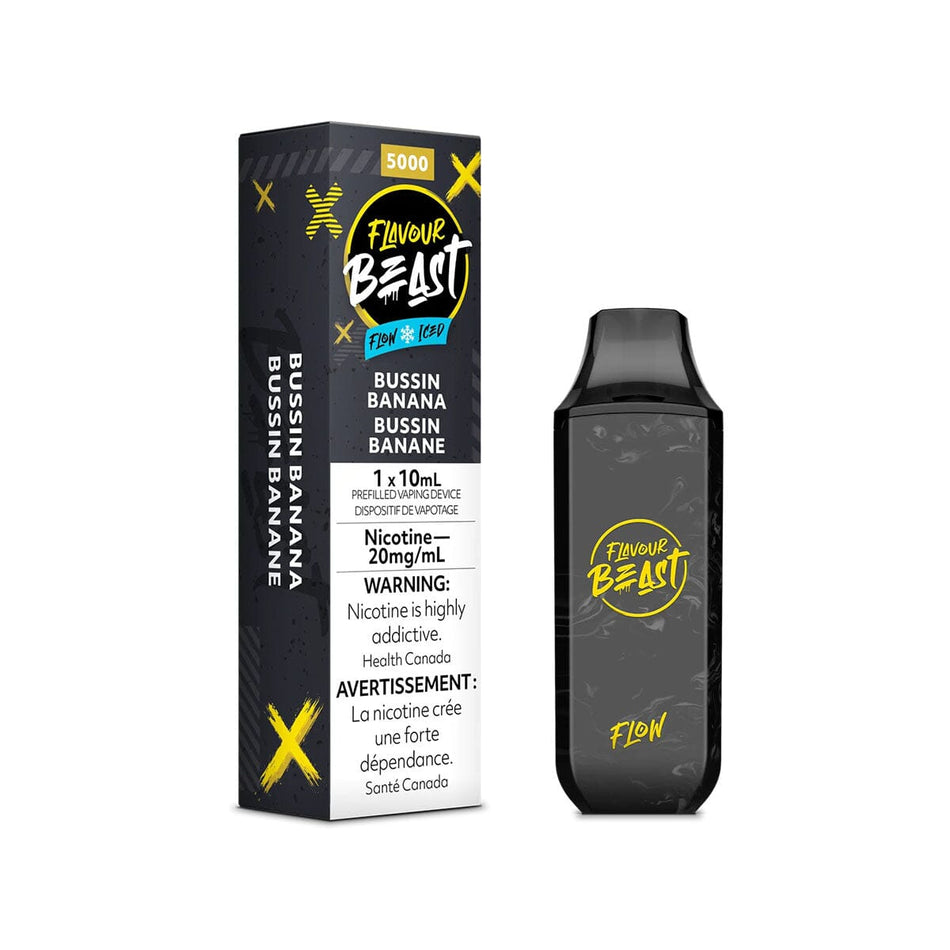 Flavour Beast Flow Bussin Banana Iced Disposable Vape Pen Disposable Flavour Beast