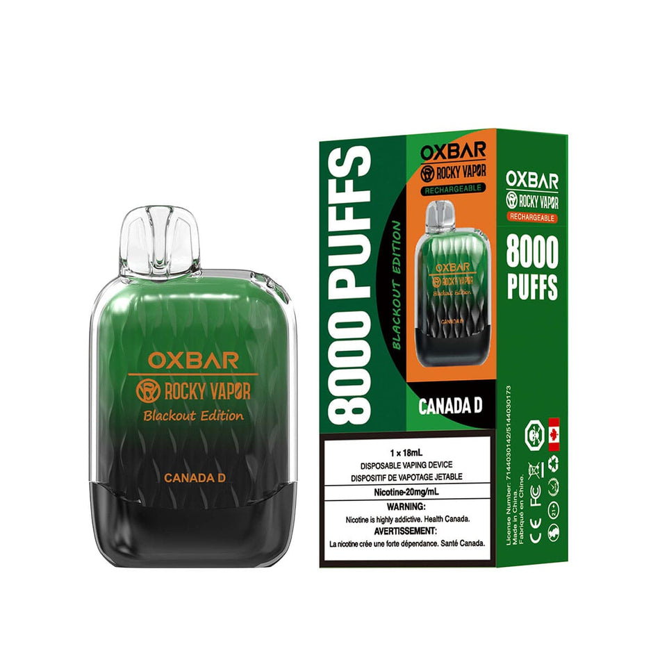Oxbar G8000 Canada D Disposable Vape Pen Disposable Oxbar