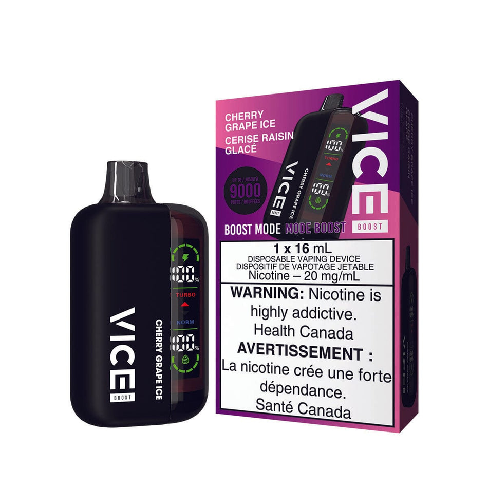 Vice Boost Cherry Grape Ice Disposable Vape Pen Disposable Vice