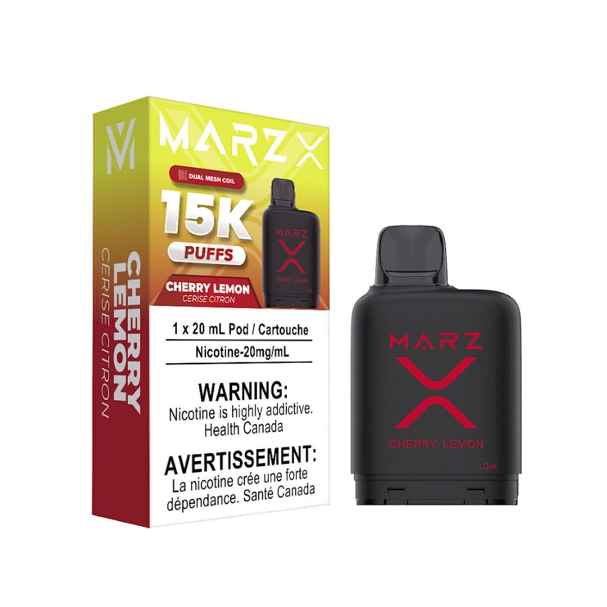 Marz X 15K Cherry Lemon Disposable Pod Disposable Marz