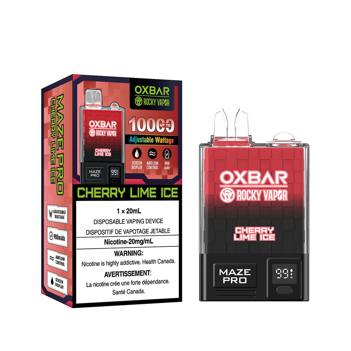 Oxbar Maze Pro Cherry Lime Ice Disposable Vape Pen Disposable Oxbar