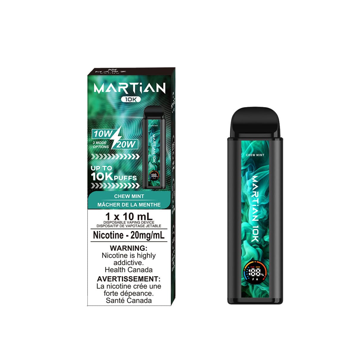 Marz Martian 10K Chew Mint Disposable Vape Pen Disposable Marz