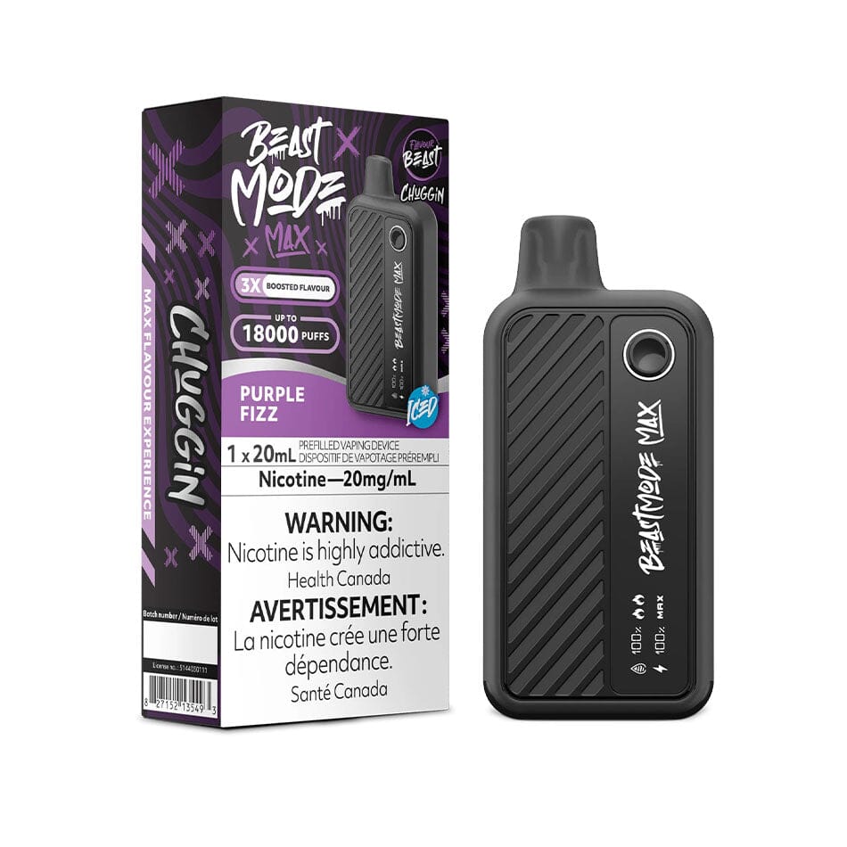 Flavour Beast Beast Mode Max Chuggin' Purple Fizz Disposable Vape Disposable Flavour Beast