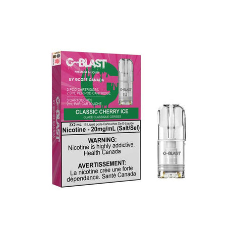 Stlth Compatible G-Blast Classic Cherry Ice Vape Pods Pre-filled Pod Gcore